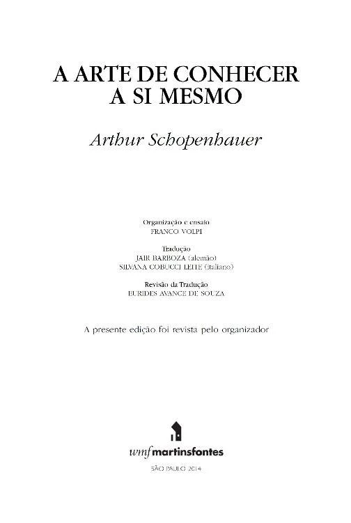 A Arte de Conhecer a Si Mesmo