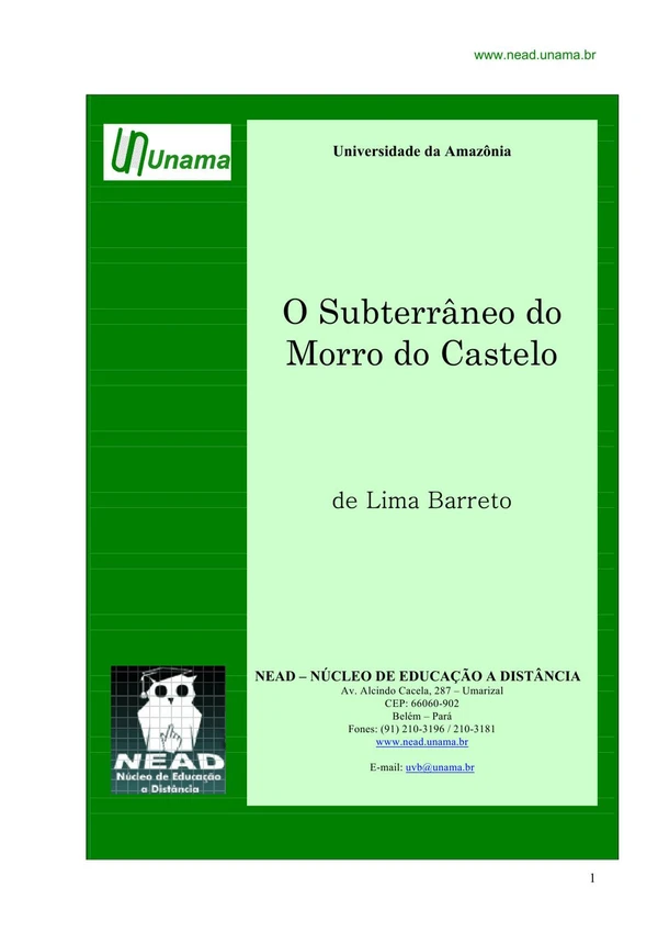 O Subterrâneo do Morro do Castelo
