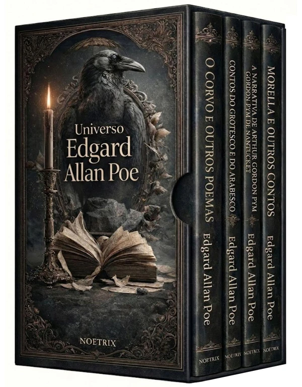 Universo Edgar Allan Poe - Guia de Leitura Exclusivo + Originais do Autor - Obra Completa